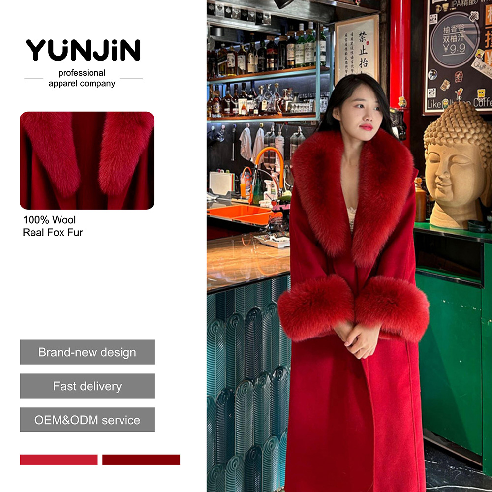 Christmas New Women's Natural Double Faced Wool Cashmere