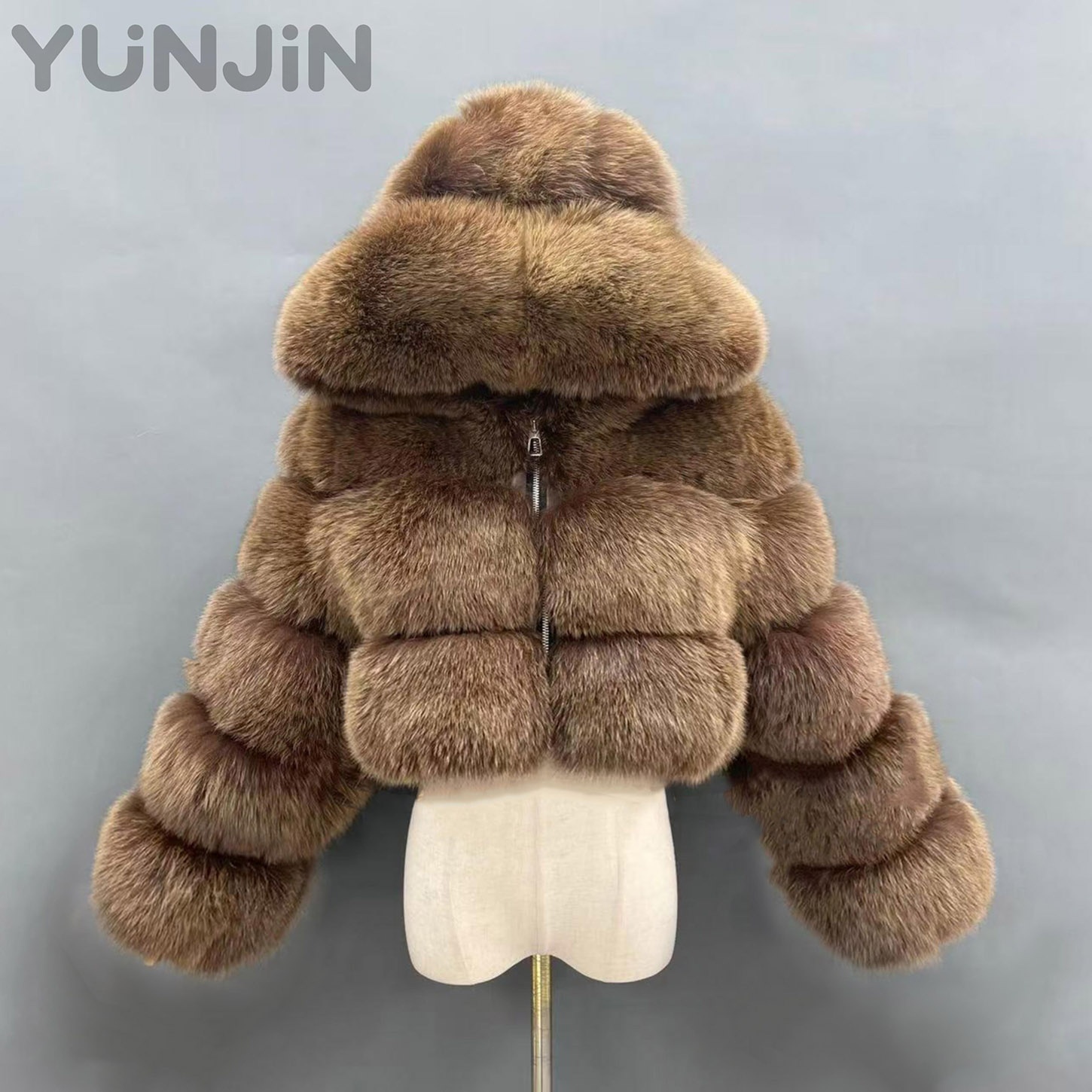 Women's Luxury Natural Real Fox Fur Full Pelt