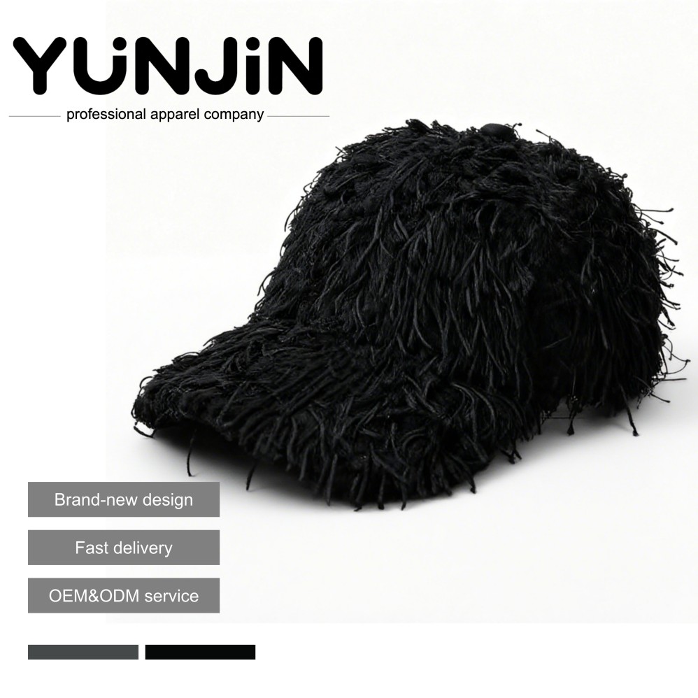YUNJIN Fashionable Winter Baseball Cap Men Women's Fluffy