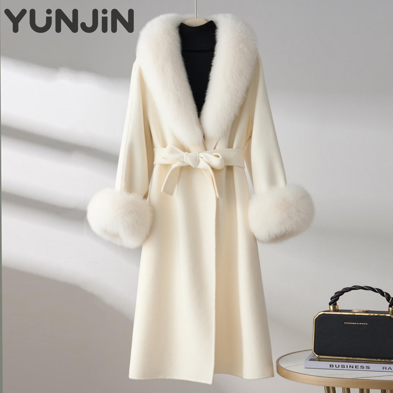 New Design Beige Natural Double Faced Wool Cashmere