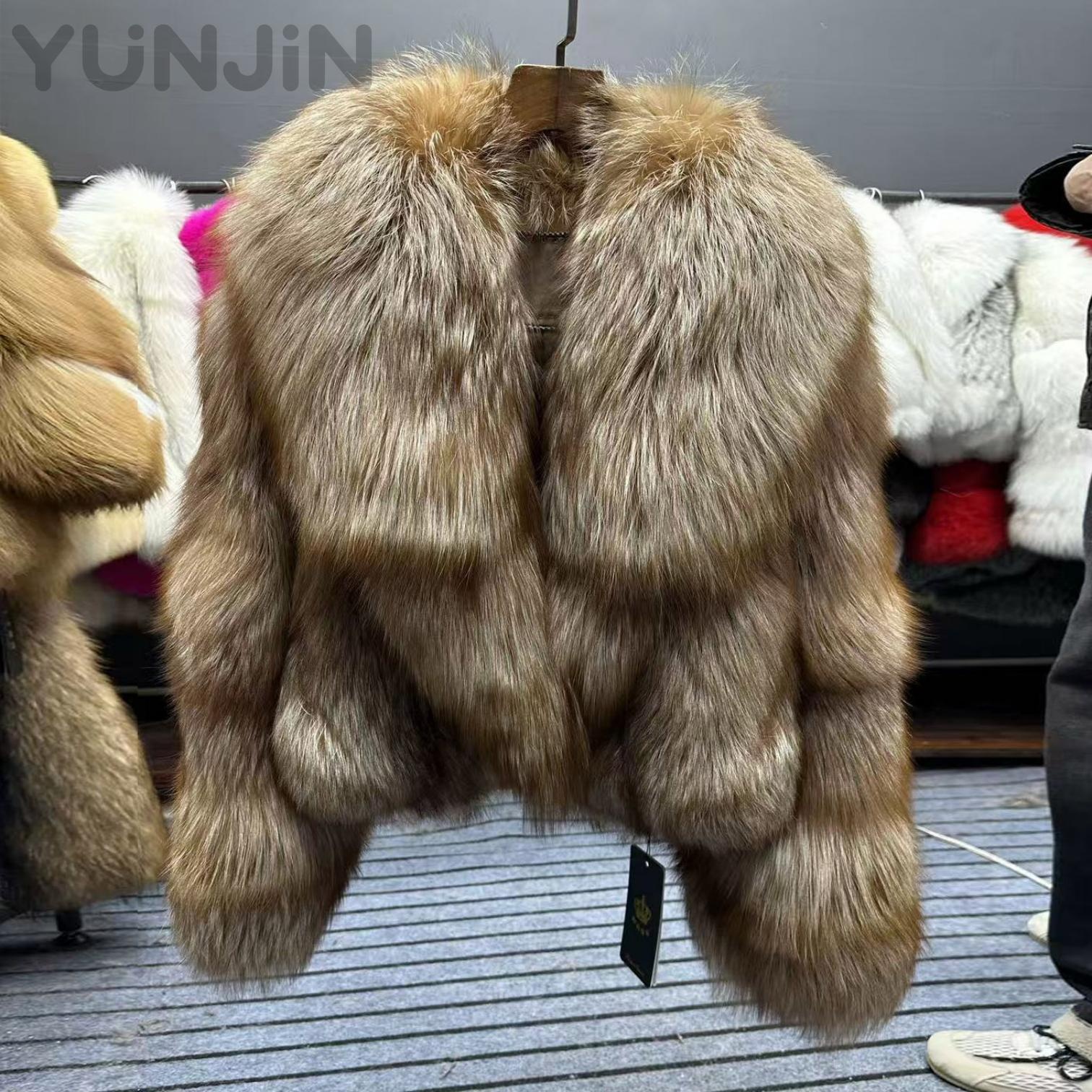 New Design Luxury Women's Natural Fox Fur Coats