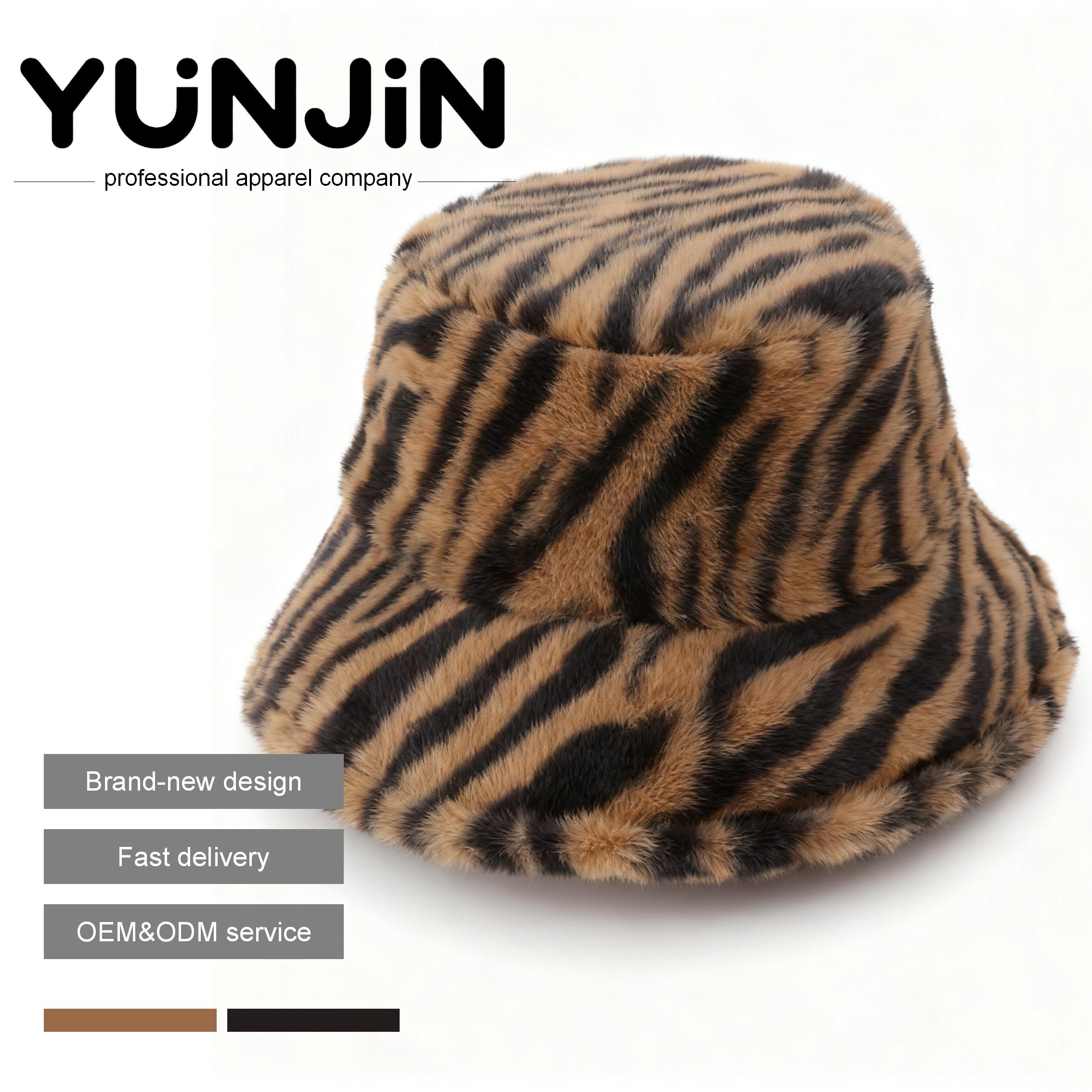 YUNJIN Retro Winter Bucket Hat Breathable Velour Fisherman