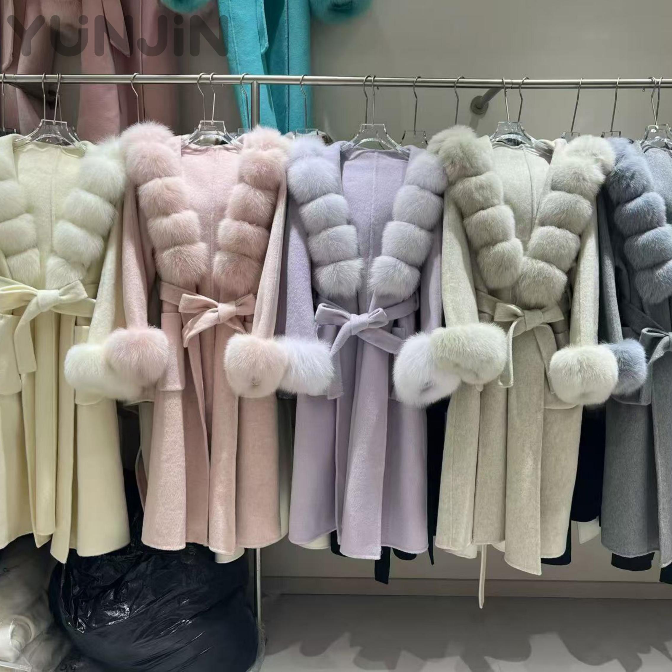 New Women Double Faced Wool Cashmere Coat Premium