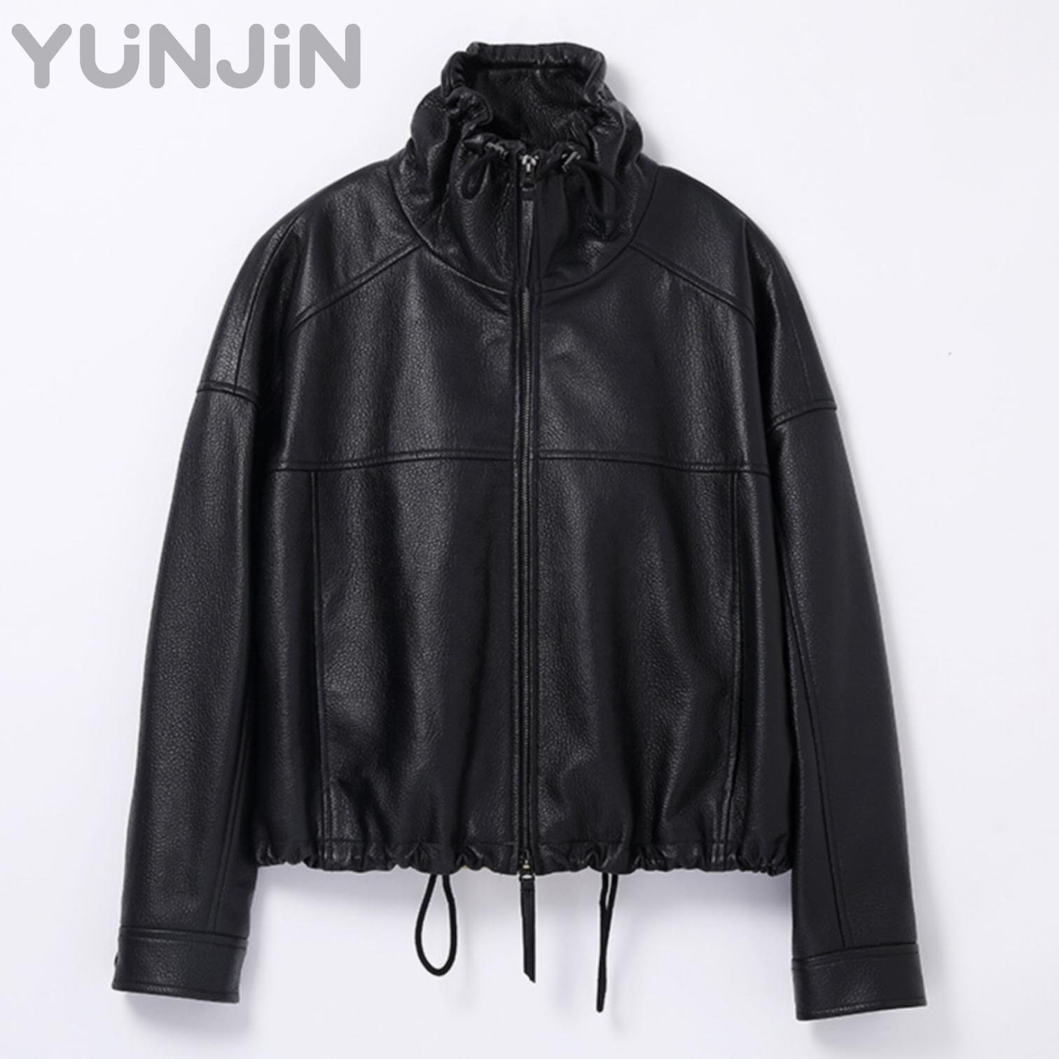 New Vintage Women's Genuine Leather Coat Natural Sheepskin