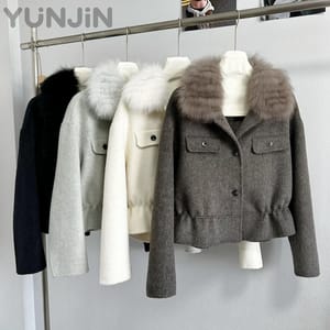 Luxury Women's Real Double Face Wool Coat Real
