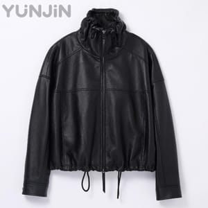New Vintage Women's Genuine Leather Coat Natural Sheepskin